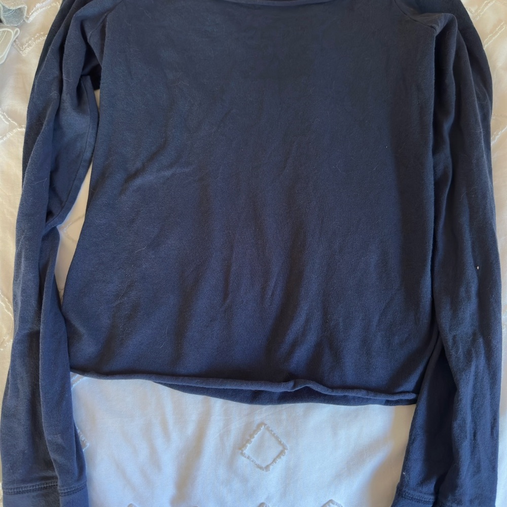 Brandy Melville Deep Blue Long Sleeve Top